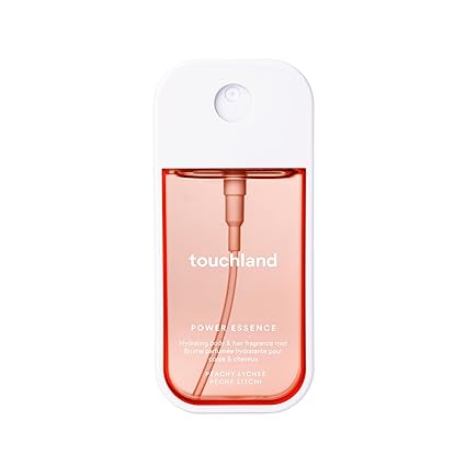 Touchland Hydrating Body & Hair Fragrance Mist, Peachy Lychee, 2 FL. OZ. Travel Size Body Spray