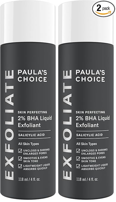 Paula's Choice SKIN PERFECTING 2% BHA Liquid Exfoliant with Salicylic Acid, Facial Polish for Pores, Wrinkles & Fine Lines, Suitable for Blackhead-Prone Skin, Fragrance-Free
