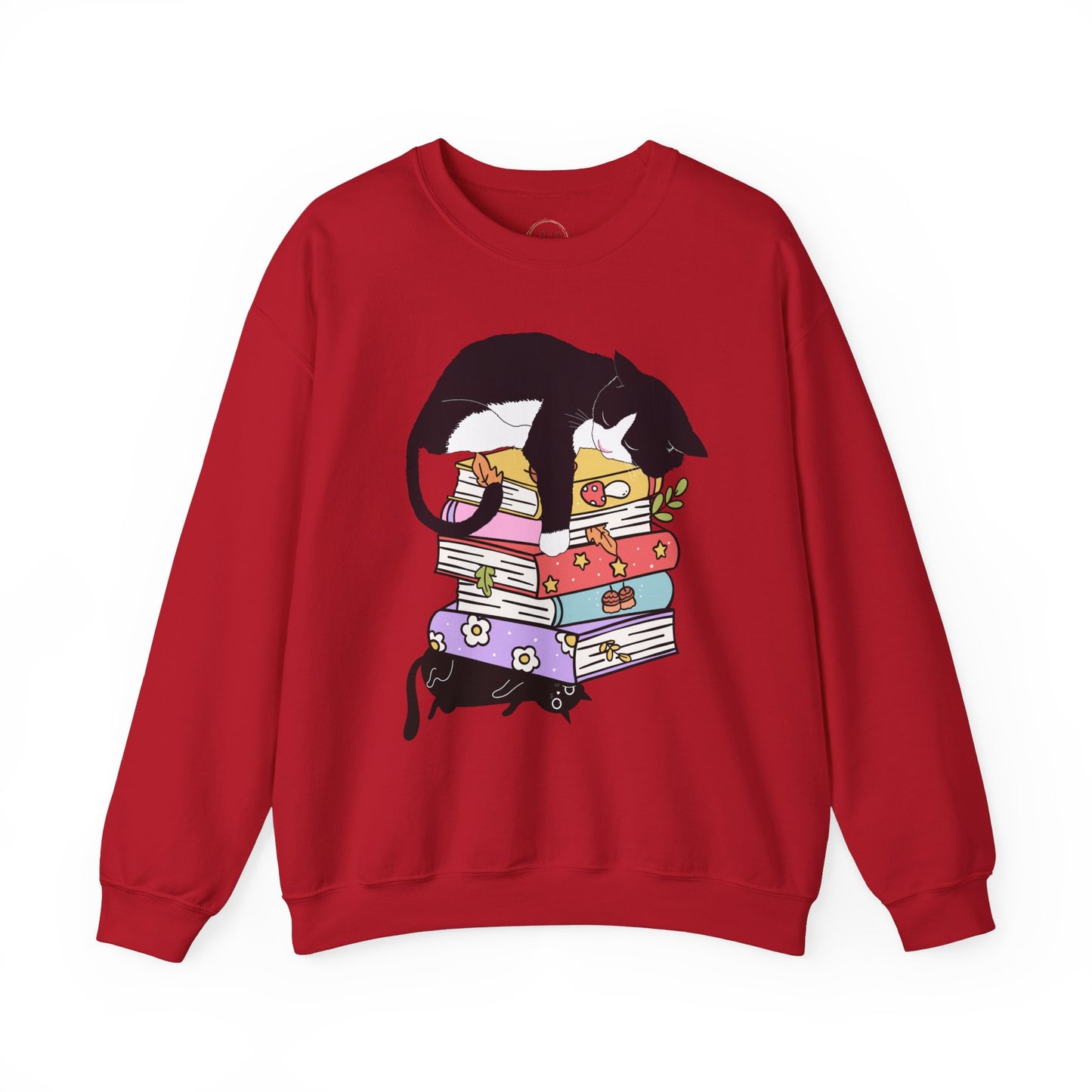 Cat Book Sweatshirt, Cat Lover T-Shirt, Gift for Cat Lover