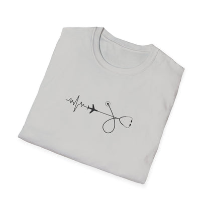 Heartbeats & Healing Unisex T-Shirt, Medical Nurse Doctor Gift
