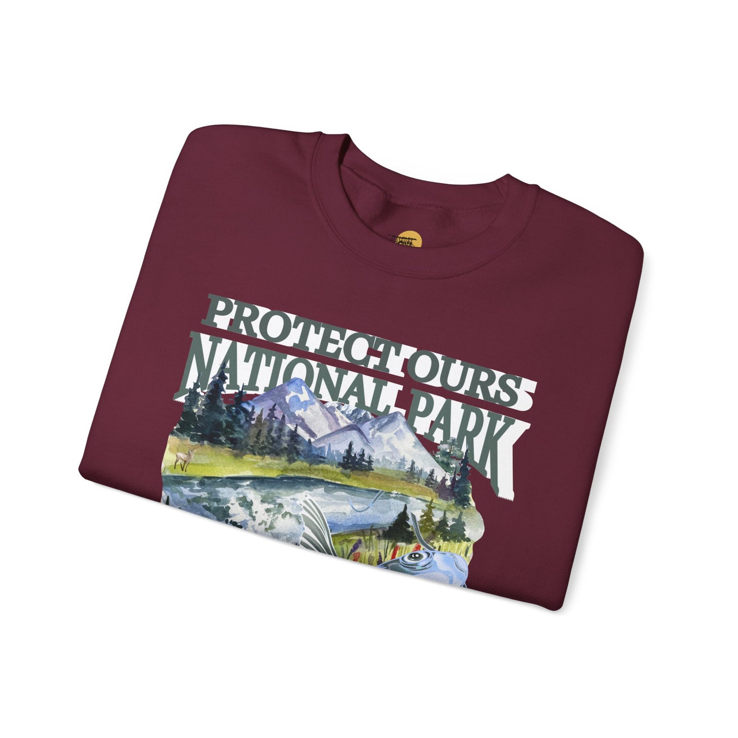 Nature Lover's Crewneck Sweatshirt - Protect Our National Park, Gift for Hikers, Eco-Friendly Apparel, Outdoor Adventure Clothing