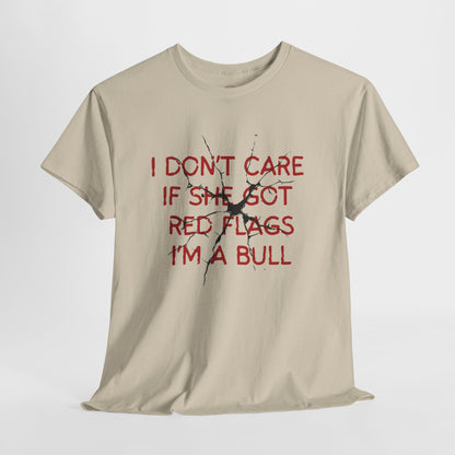 I don't care red flags t shirt men