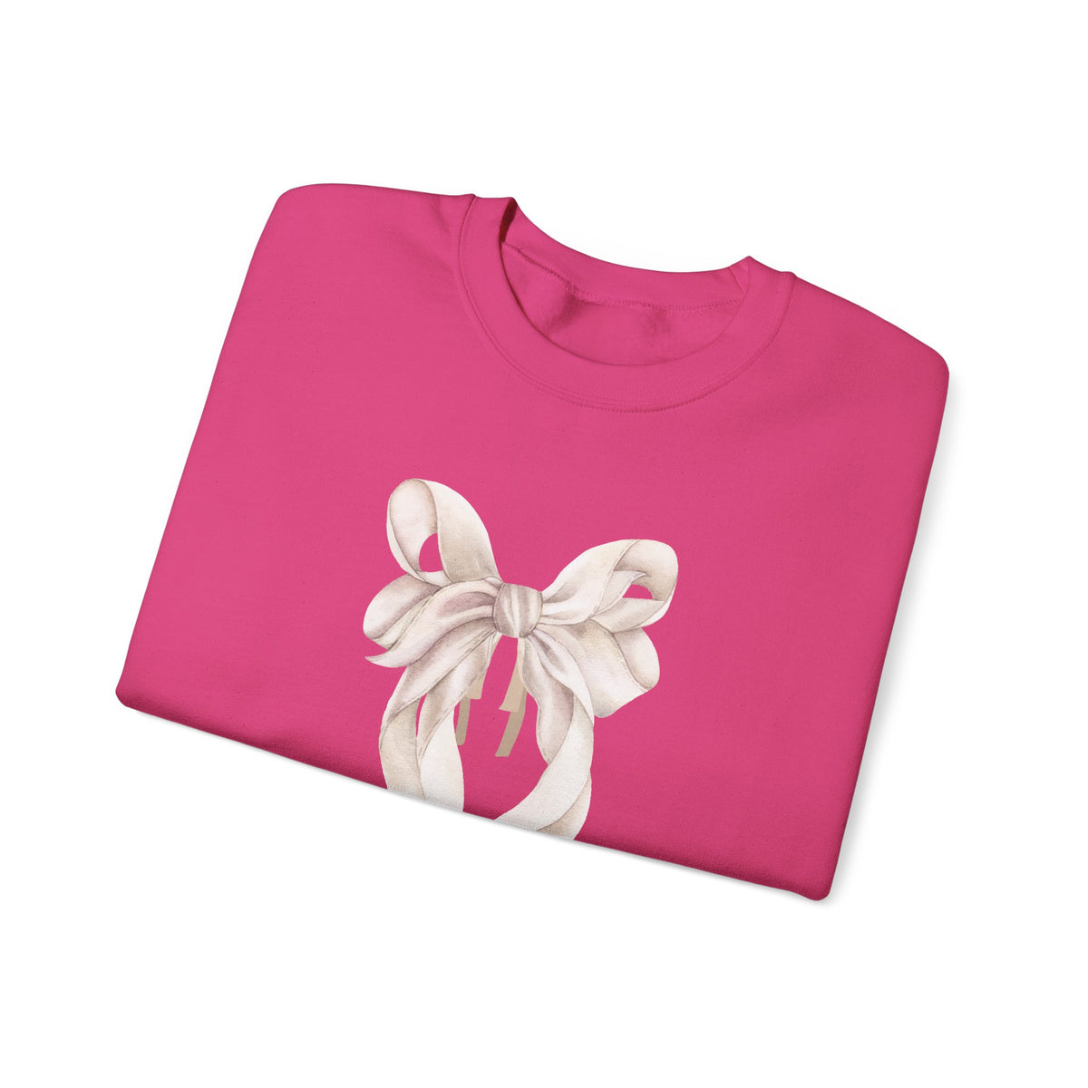 Bow Sweatshirt, Coquette Girl Sweatshirt, Feminine Floral Bow Crewneck