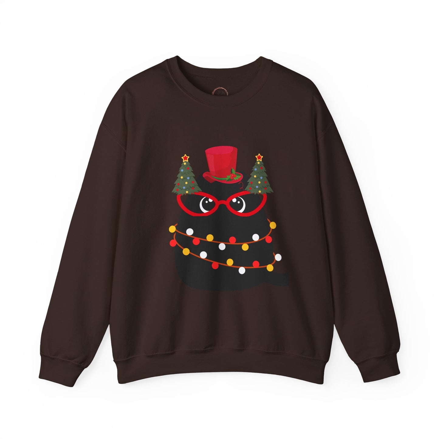 Christmas Cat Crewneck Sweatshirt