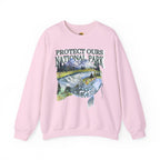 Nature Lover's Crewneck Sweatshirt - Protect Our National Park, Gift for Hikers, Eco-Friendly Apparel, Outdoor Adventure Clothing