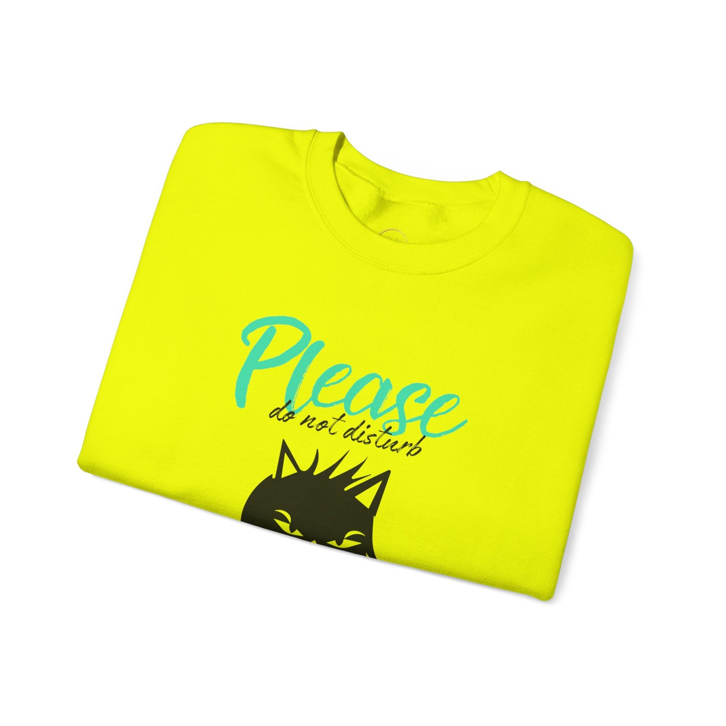 Please Do Not Disturb Cat Unisex Crewneck Sweatshirt