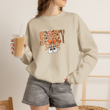 Spooky Ghost Pumpkin Crewneck Sweatshirt