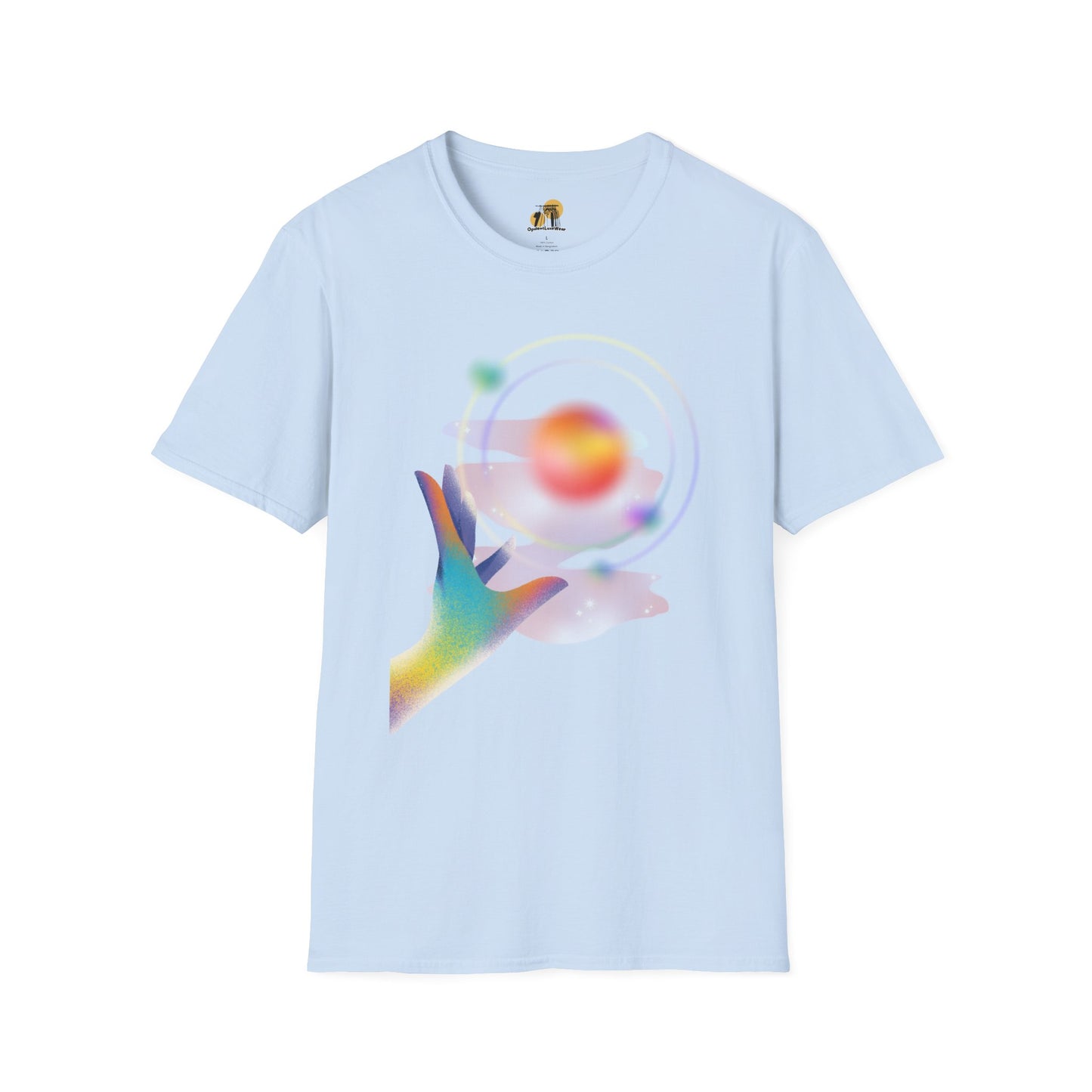 Gradient Hand-Illustration Unisex T-Shirt, Soft T-Shirt, Casual Wear, Trendy Top, Gift for Friends, Graphic Tee
