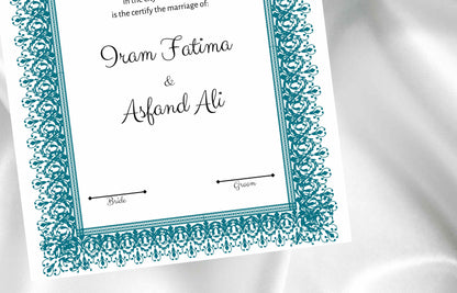 Wedding Nikahnama | Wedding Card Template. NN99