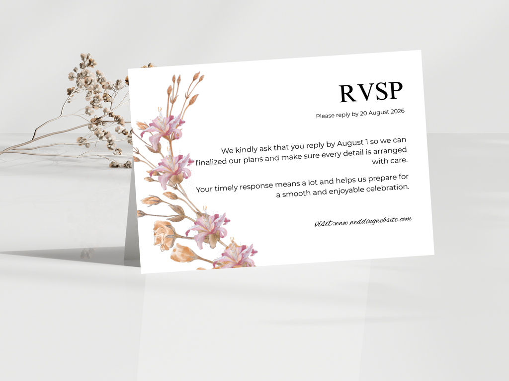 Wedding Invitation Set, RSVP, Wedding Details, Wedding Bottle Label Template, WI279