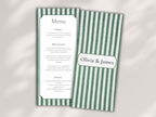 Wedding Menu Template . WI217
