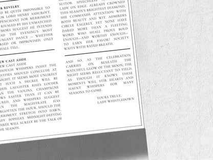 Bridgerton Lady Whistledown’s Society Papers Printable • Editable Template • Bridal Shower Invitation• Instant Download. WI135