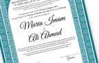 Digital Islamic Marriage Certification nn134