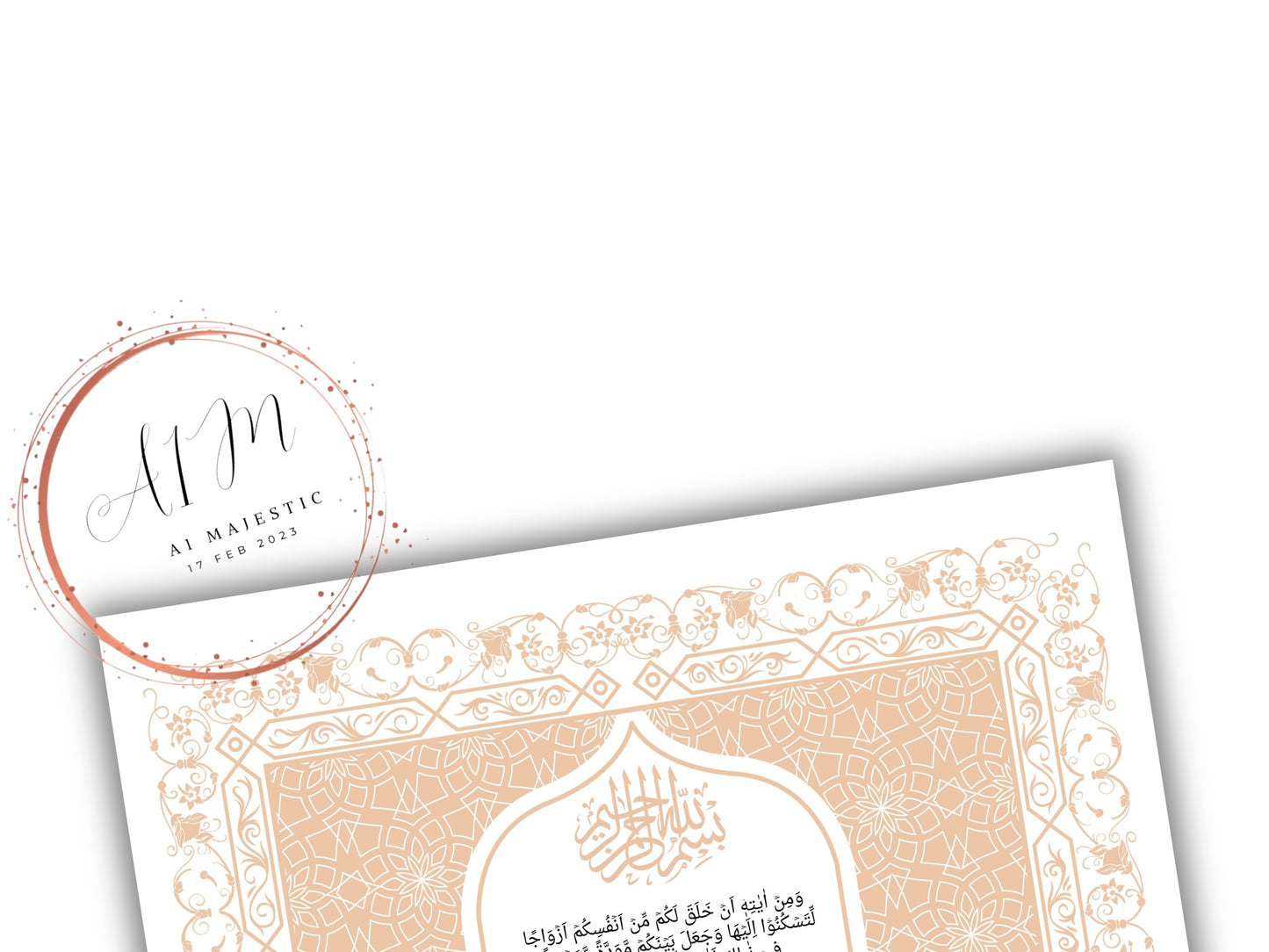 Nikkah Contract Template,Printable Nikkah Contract,Editable Nikkahnama, Muslim Wedding Certificate,Digital Download,Islamic Marriage. NN189