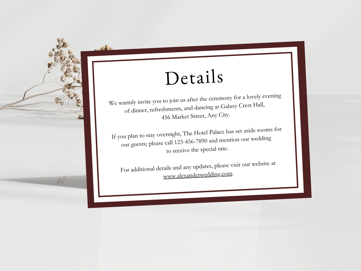 Wedding Invitation Bundle, RSVP, Thank You Card, Table Card, Menu Card, Reception Card, Details Card. Wedding Bottle Label. WI288