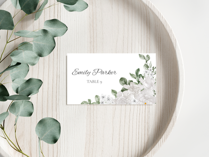 Wedding Menu | Editable Printable Table Place Card. WI205
