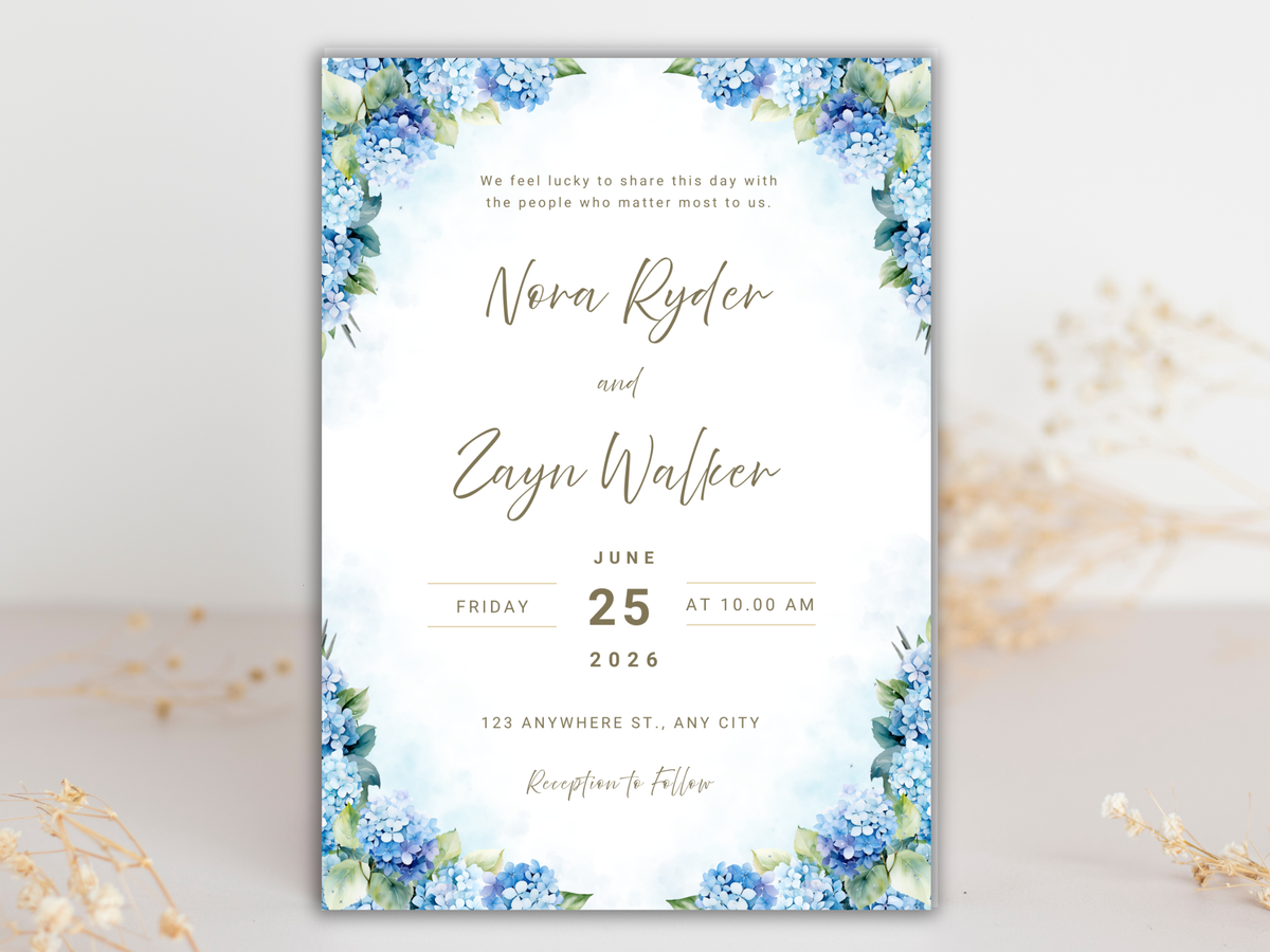 Wedding Invitation Bundle, RSVP, Thank You Card, Table Card, Menu Card, Reception Card, Details Card. WI230