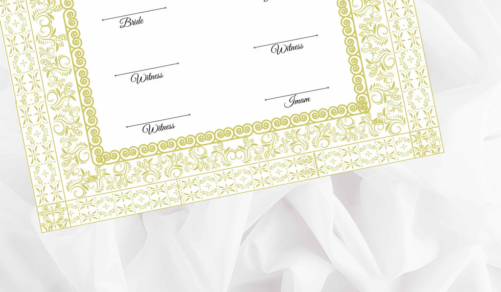 Nikkah Certificate Digital Download Personalised, A4, A3, Template, Instat Download. NN109