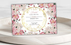 Pink Rose Bridal Shower Invitation | Floral Bridal Shower Editable Invitation Template | Wildflowers Shower Invite Printable | WS44