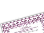 Printable Nikkah Contract Template | Islamic Marriage | PDF Muslim Marriage Contract | Wedding Keepsake. NN236