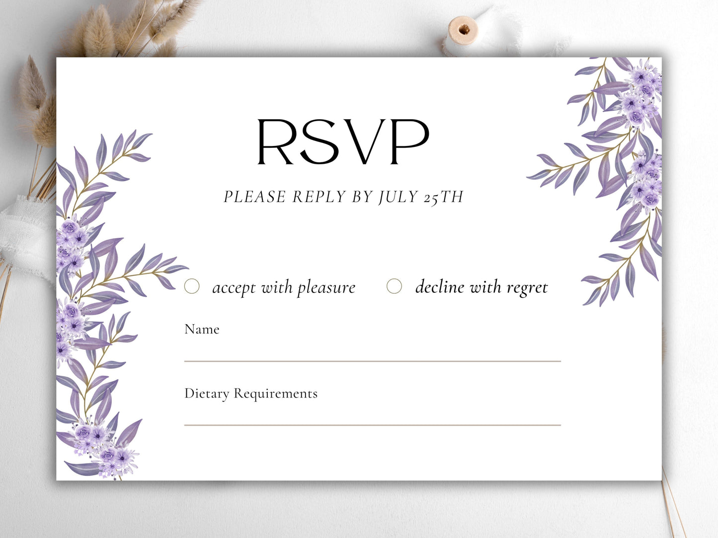 Wedding Invitation Template, Printable Wedding Invitation, Wedding Invitation, RSVP Invitation, Details, Wedding Invitation Bundle