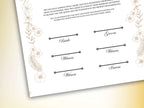 Luxury Nikkah Certificate, Premium A4 Islamic Wedding Contract, Nikkah Nama, Muslim Marriage Certificate, Personalised Names, A4, A3. NN251