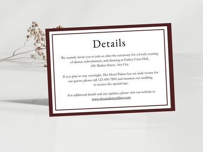 Wedding Invitation Set, RSVP, Wedding Details, Wedding Bottle Label Template, WI287