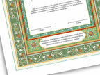 Nikkah Certificate Digital Download, Editable, Template, Muslim Contract, Muslim Marriage, A4, A3, Template, Instat Download. NN171