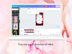 Digital 50th Birthday Party Invitation Video Template, Editable Invite, Women’s Birthday Animated Canva Evite, Online Invitation, WEIB64