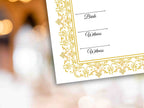 Nikkah Certificate Digital Download Personalised, A4, A3, Template, Editable, Gold Nikkah Nama, Nikkah Contract, Muslim Contract. NN292