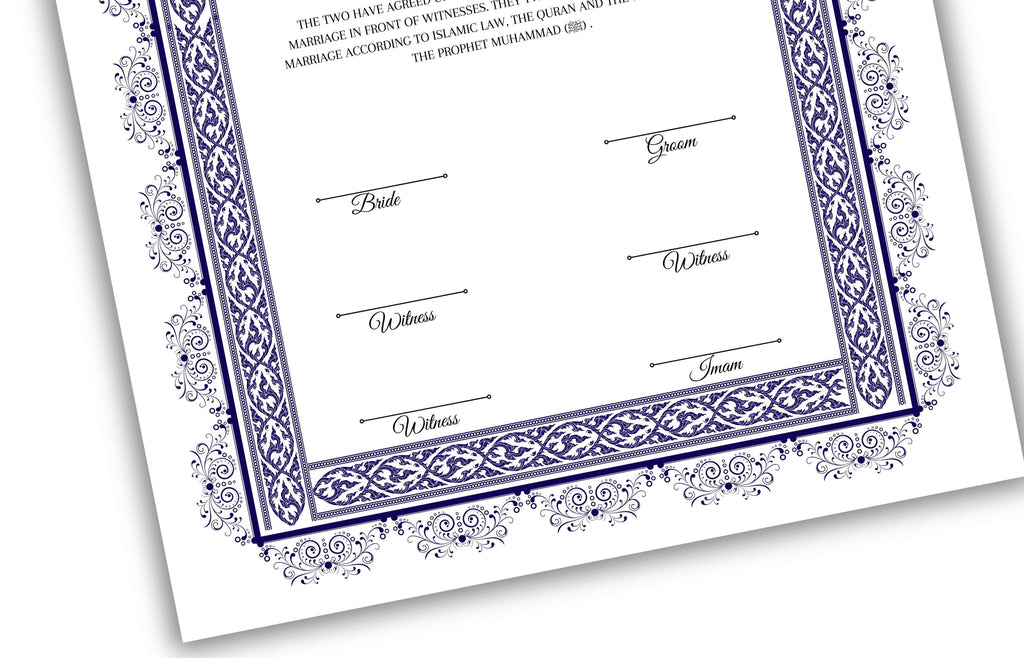 Nikkah Contract TemplateA4/A3, Printable Nikkah Contract, Editable Nikkahnama, Muslim Wedding Certificate, Digital Download. NN128
