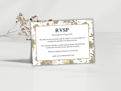 Wedding Invitation Bundle, RSVP, Menu Card, Reception Card, Details Card. Wedding Bottle Label. WI286