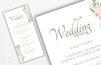 Blush Pink Rose Wedding Invitation, Boho Pink Sage Elegant Wedding Invite, Editable Floral Greenery Wedding Invitation. WEIB118