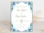 Wedding Invitation Set, RSVP, Dark Floral, Wedding Invitation, Details, Editable, Template, WI229