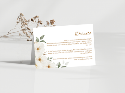Wedding Invitation Set, RSVP, Wedding Details, Wedding Bottle Label Template, WI281
