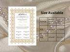 Nikkah Certificate Digital Download Personalised, A4, A3, Template, Editable, Brown Nikkah Nama, Nikkah Contract, Muslim Contract. NN30
