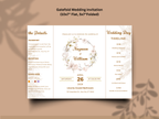 Wedding Itinerary Template | Printable Wedding Timeline & Details Card | Modern Neutral Wedding Program | Editable Canva Invitation. 173