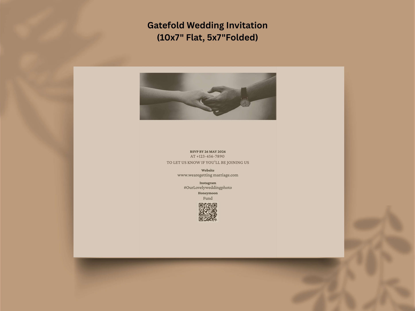 Newspaper Style Wedding Invitation | Gatefold Wedding Card | Vintage Wedding Program with Timeline | Unique Wedding Party Invite. WI136
