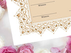 Nikkah Certificate, Nikkah Islamic Marriage Certificate, Printable, Custom Name Nikkah. Quran Verse, Digital Download. NN221