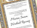 Nikkah Certificate Digital Download Personalised, A4, A3, Template, Muslim Wedding Contract, Instat Download. NN169