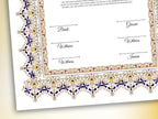 Nikkah Certificate Digital Download Personalised, A4, A3, Template, Editable, Nikkah Nama, Nikkah Contract, Muslim Contract. NN273
