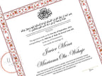 Nikkah Certificate Digital Download, Editable, Template, Muslim Contract, Muslim Marriage, A4, A3, Template, Instat Download. NN275