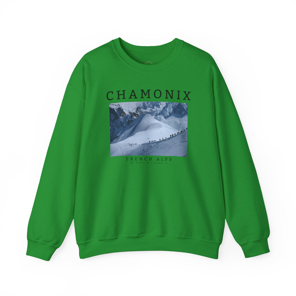Chamonix Sweatshirt, Chamonix Sweater, Alpine Style Sweatshirt, Ski Sweatshirt Unisex