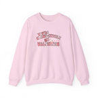 Cat Bow Valentine Unisex Sweatshirt, Claws-itively Adorable Gift, Funny Valentine's Day Jumper, Cute Kitty Lover Top, Heart Design Pullover,