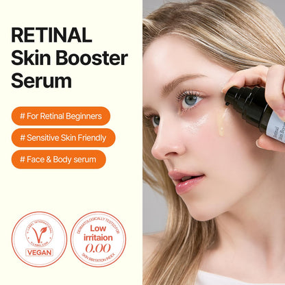 MEDITHERAPY Retinal Skin Booster Serum – Beginner-Friendly, Anti-Aging, Non-Irritating Retinol for Face and Body – Pore Minimizer, Wrinkle Treatment – Korean Skin Care, 5.07 Fl. Oz Large Size