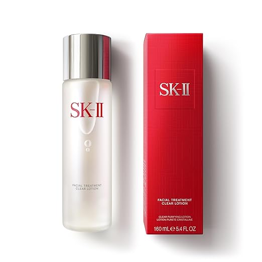 SK-II Facial Treatment Clear Lotion - Hydrating Face Toner with AHAs to Exfoliate & Visibly Improve Texture - Gentle Facial Toner Made with Salicylic & Lactic Acid for a More Even Skin Tone (5.4 oz)