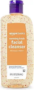 Amazon Basics Morning Fresh Facial Cleanser with Ginseng and Vitamin C, 8 fl oz