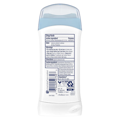 Dove Invisible Solid Antiperspirant Deodorant Stick 2 Count