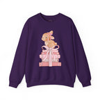Cat on Books Unisex Sweatshirt, Reading Lover Gift