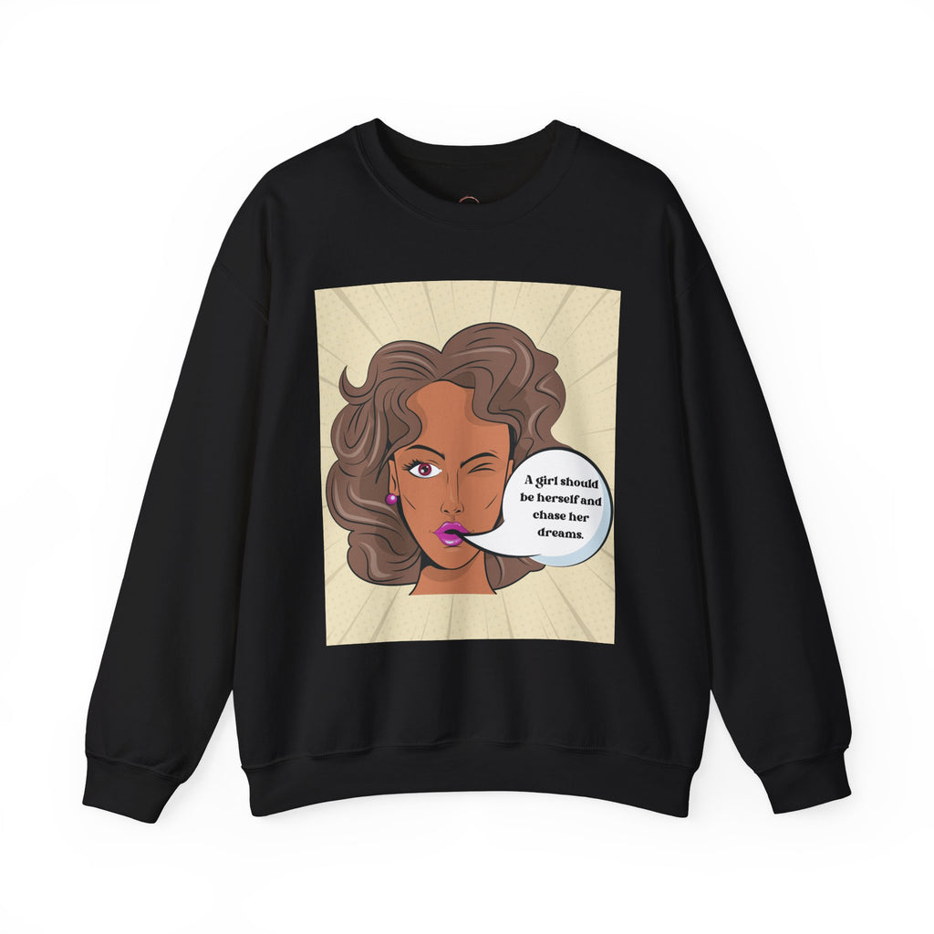 Girl Power Unisex Sweatshirt, Empowering Crewneck Jumper, Inspirational Women's